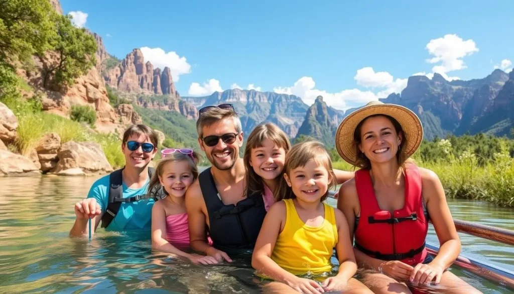 Image of families enjoying the Paulina Plunge guided tour