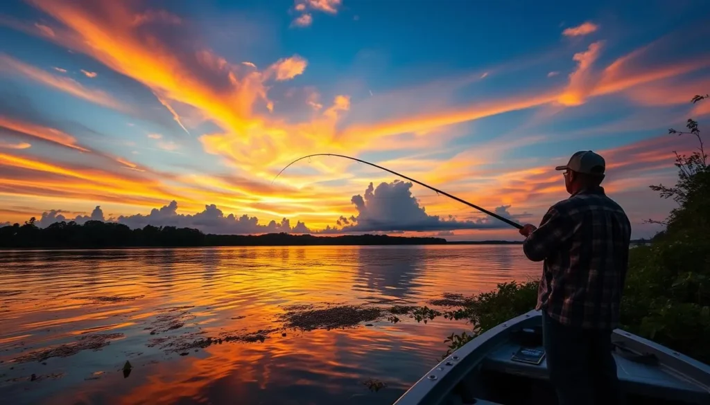 Image of fishing on the Mississippi River