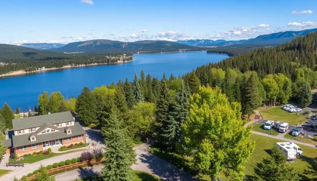 Image of hotels and camping sites near Lake O'Neill
