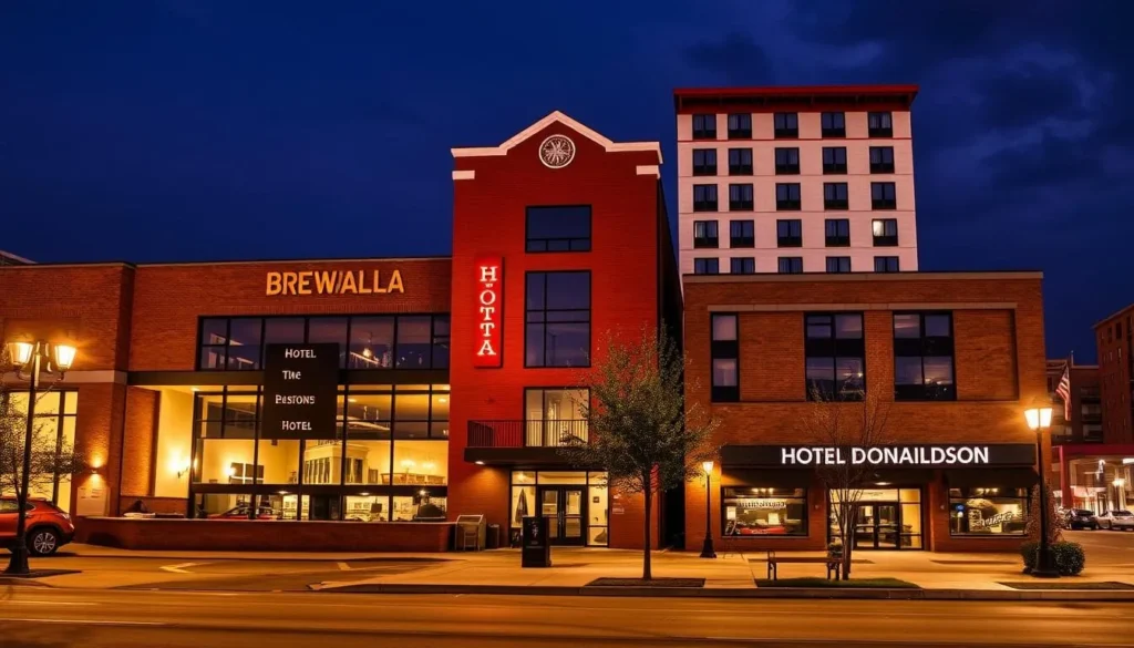 Image of other hotels in Fargo, such as Brewhalla or Hotel Donaldson