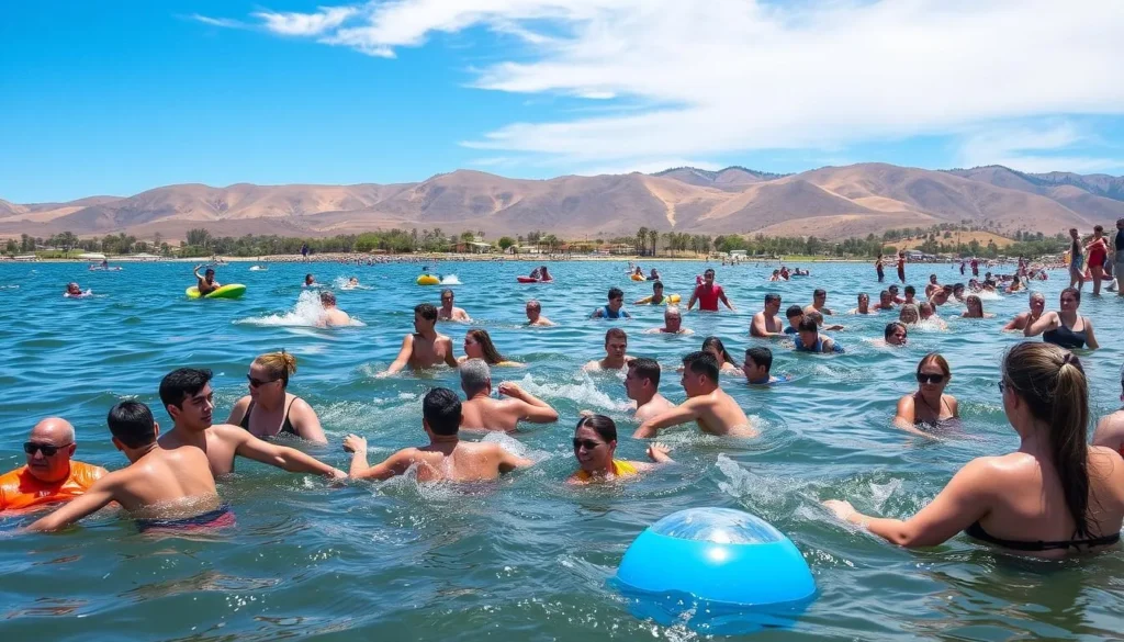 Image of people enjoying water activities at Lake Elsinore