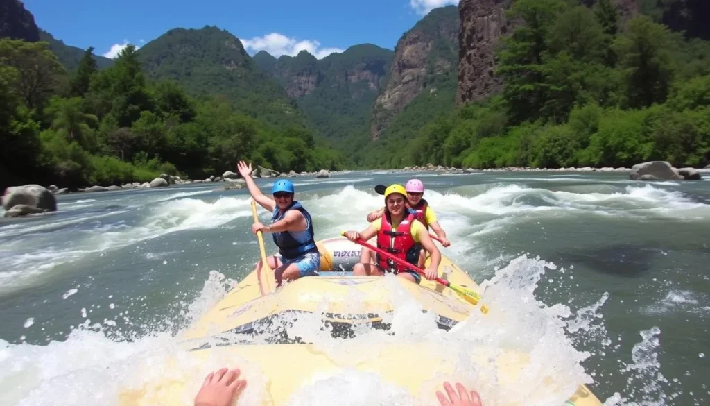 Image of rafting on the Tampaon River