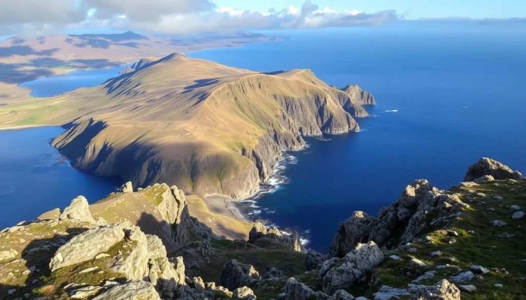 Image of the Beara Peninsula with rugged coastline and scenic views