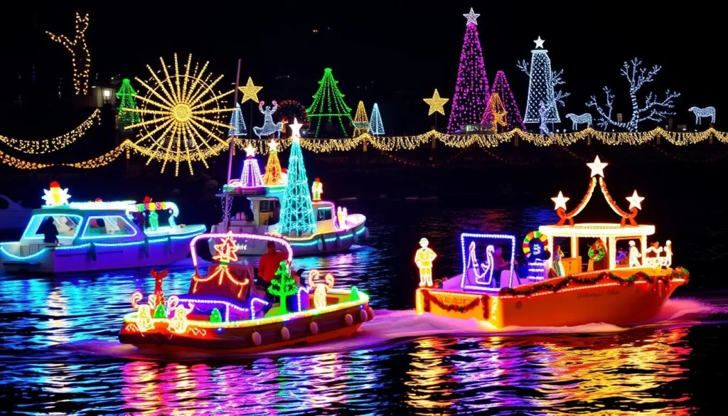 Image of the Boat Parade of Lights in December