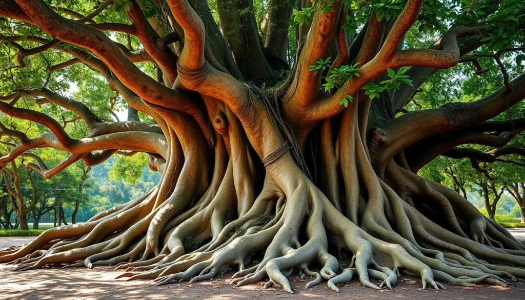 Image of the Can Tho Giant Ficus Tree with its sprawling roots