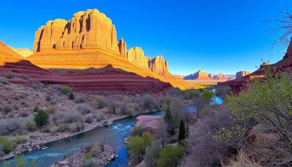 Image of the Canyon Trail with the Crooked River and rock formations