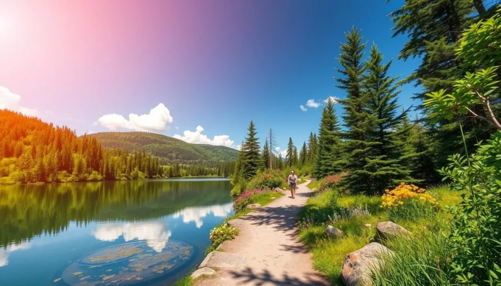 Image of the Castle Lake to Heart Lake trail