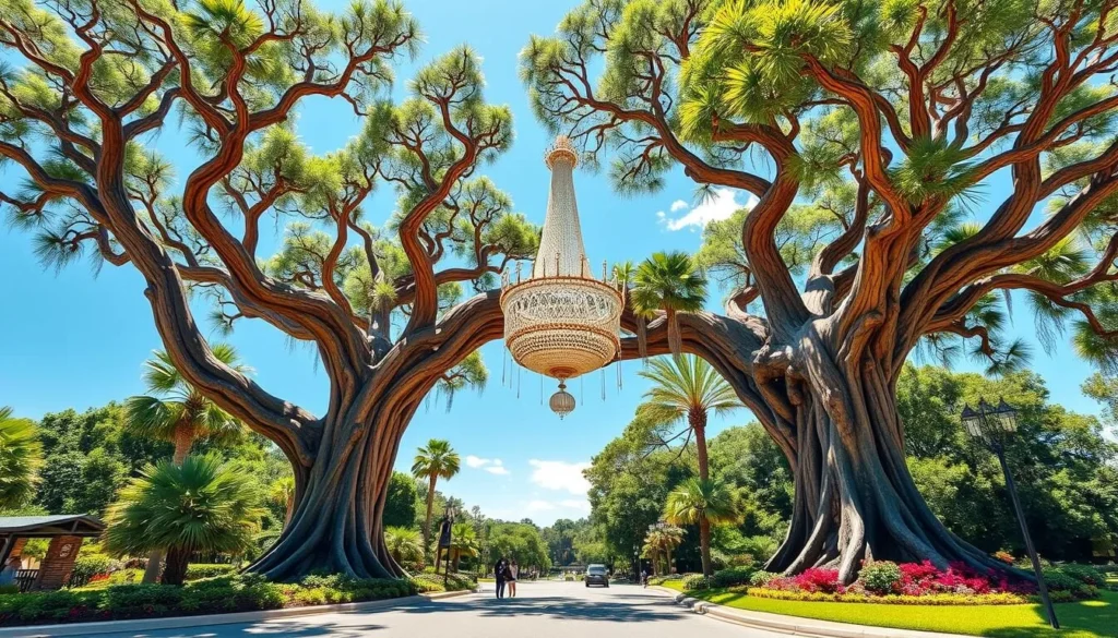 Image of the Chandelier Drive-Thru Tree