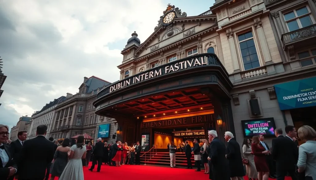 Image of the Dublin International Film Festival at a historic theater