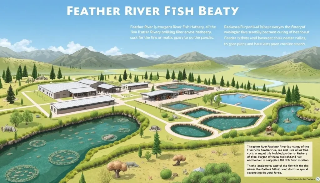 Image of the Feather River Fish Hatchery facilities