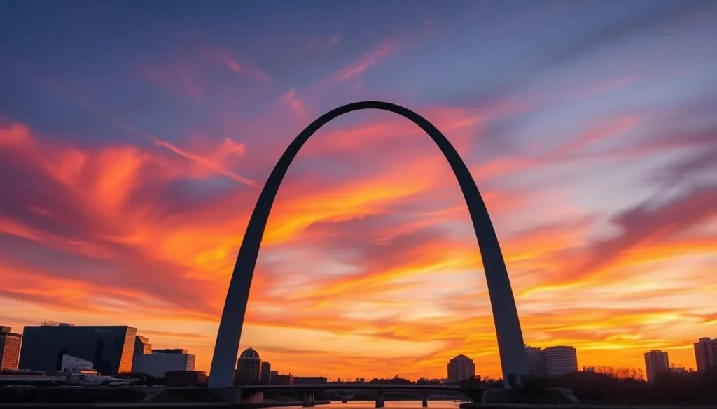 Image of the Gateway Arch in St. Louis, Missouri
