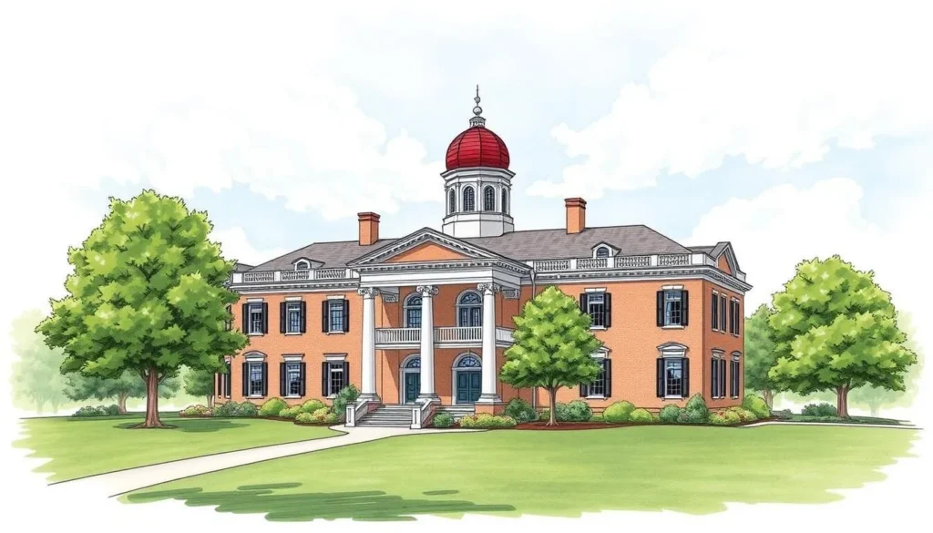 Image of the Governor's Mansion in Jefferson City, Missouri