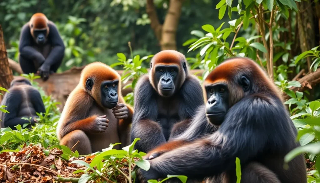 Image of the Limbe Wildlife Centre with gorillas or other primates
