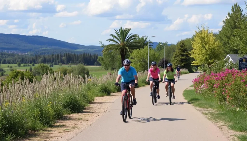 Image of the Loveland Bike Trail with cyclists enjoying the scenic route