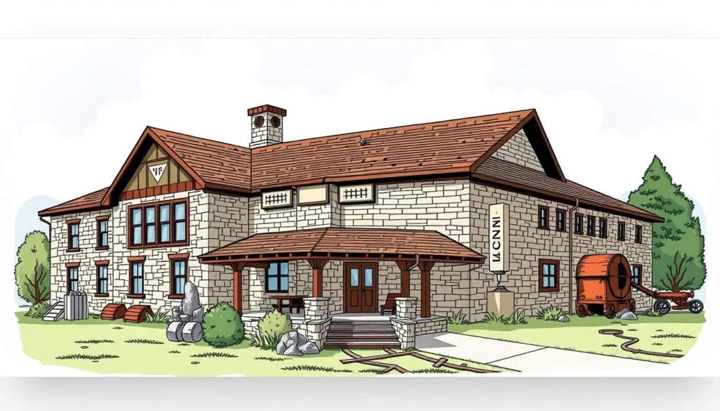 Image of the Mining Museum's exterior or a notable exhibit