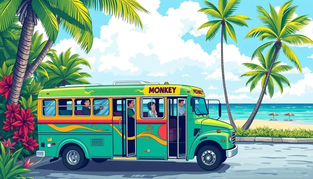 Image of the Monkey Bus on Anna Maria Island