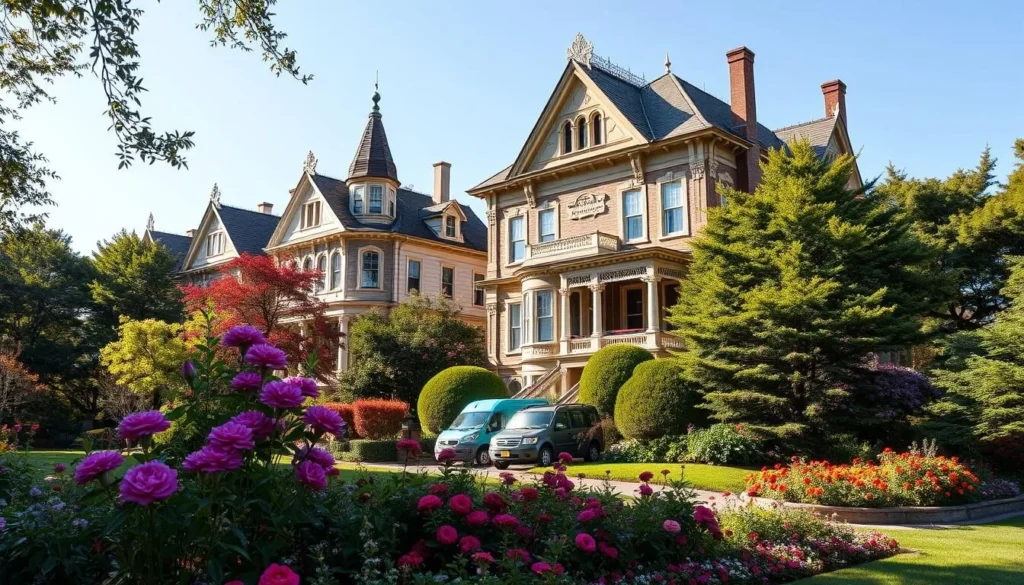 Image of the Museum Hill Historic District with its grand Victorian mansions
