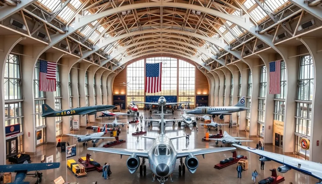 Image of the National Museum of the US Air Force main gallery