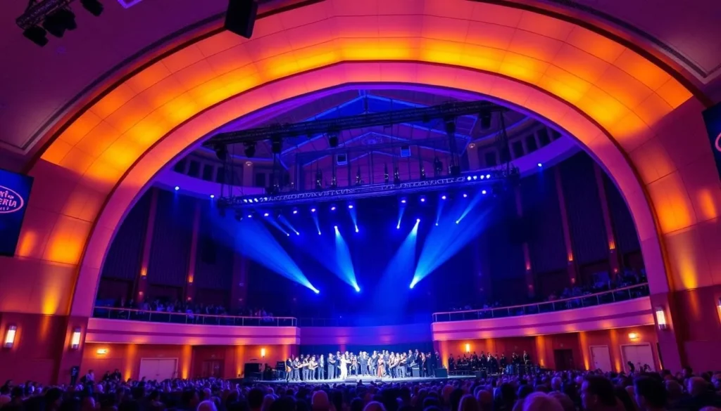 Image of the Northern Alberta Jubilee Auditorium hosting a performance