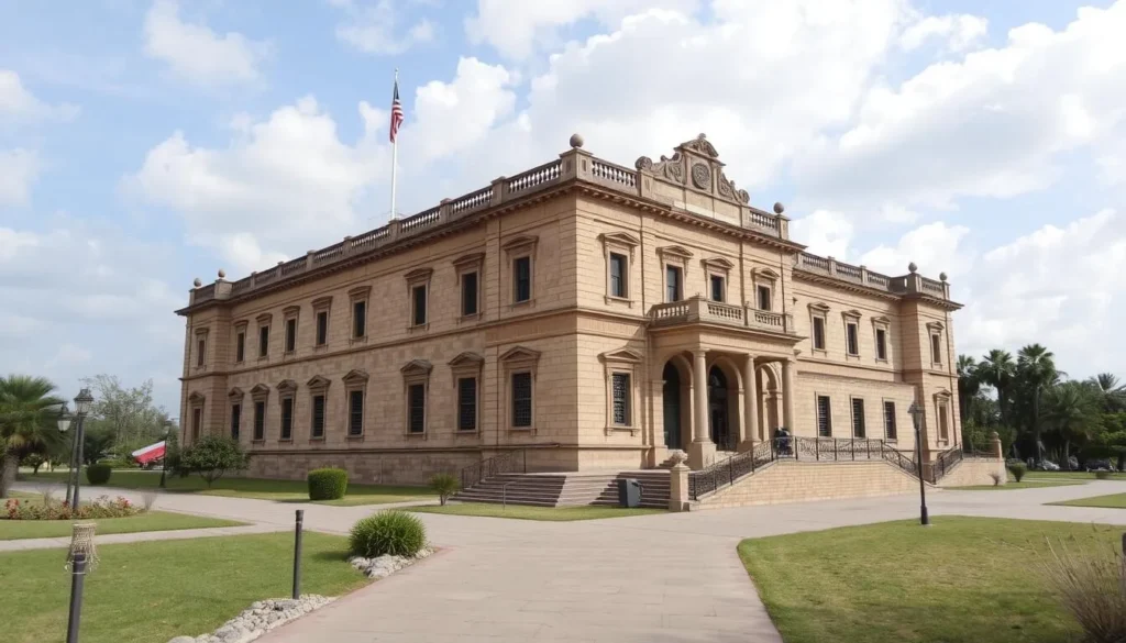 Image of the Revolution Museum on the Border, formerly known as the Edificio de la Aduana, showcasing its historic architecture.