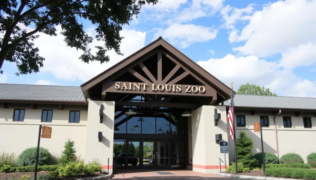 Image of the Saint Louis Zoo main entrance