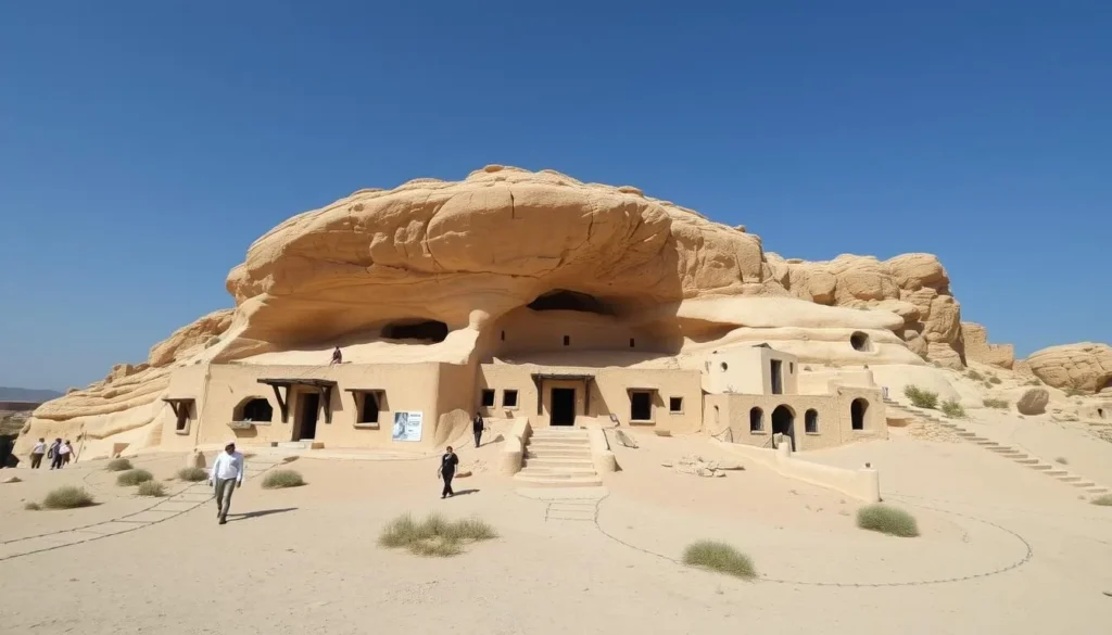 Image of the Star Wars film set in Matmata, Tunisia, showcasing the iconic troglodyte dwellings