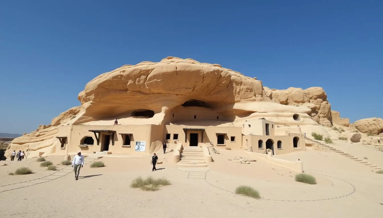 Image of the Star Wars film set in Matmata, Tunisia, showcasing the iconic troglodyte dwellings