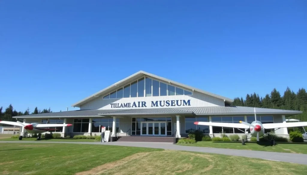 Image of the Tillamook Air Museum's exterior