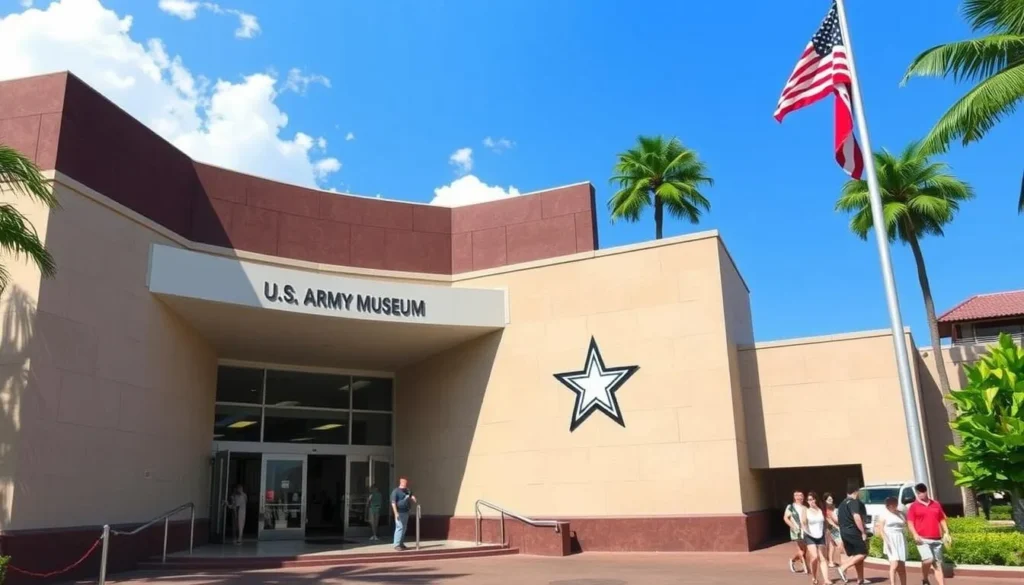 Image of the U.S. Army Museum of Hawaii's entrance