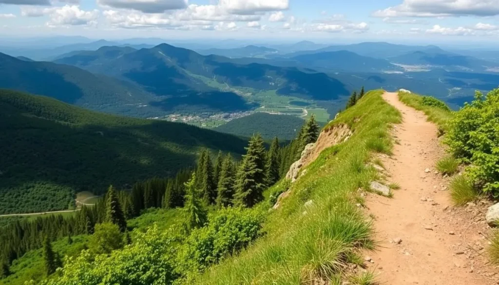 Image of the Vivian Creek Trail, showcasing its steep elevation gain and the surrounding landscape.