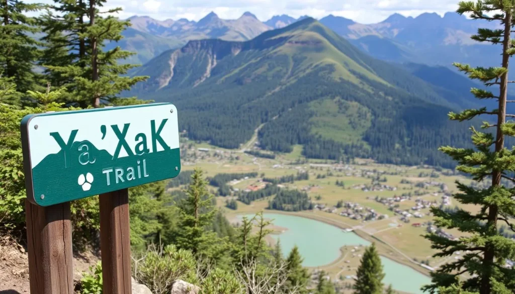 Image of the Ya'Xaik Trail sign or a scenic view along the trail