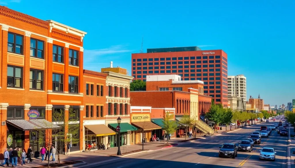 Image of the downtown area in DeSoto, Missouri