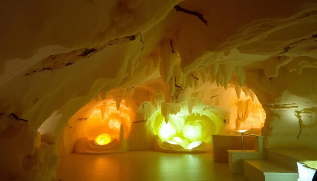 Image of the interior of Bella Vita Salt Caves
