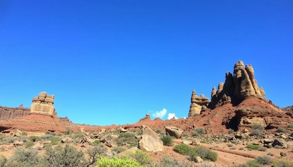 Image of the rugged terrain at Garden of the Gods, Lanai