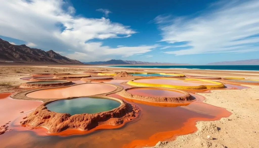 Image of the volcanic mud pools near the Salton Sea