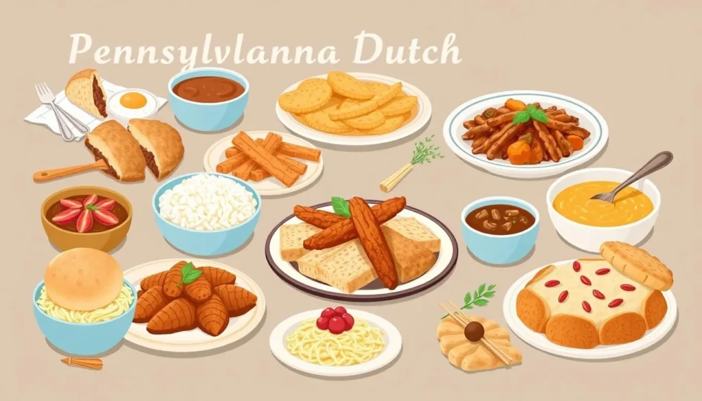 Image of traditional PA Dutch dishes