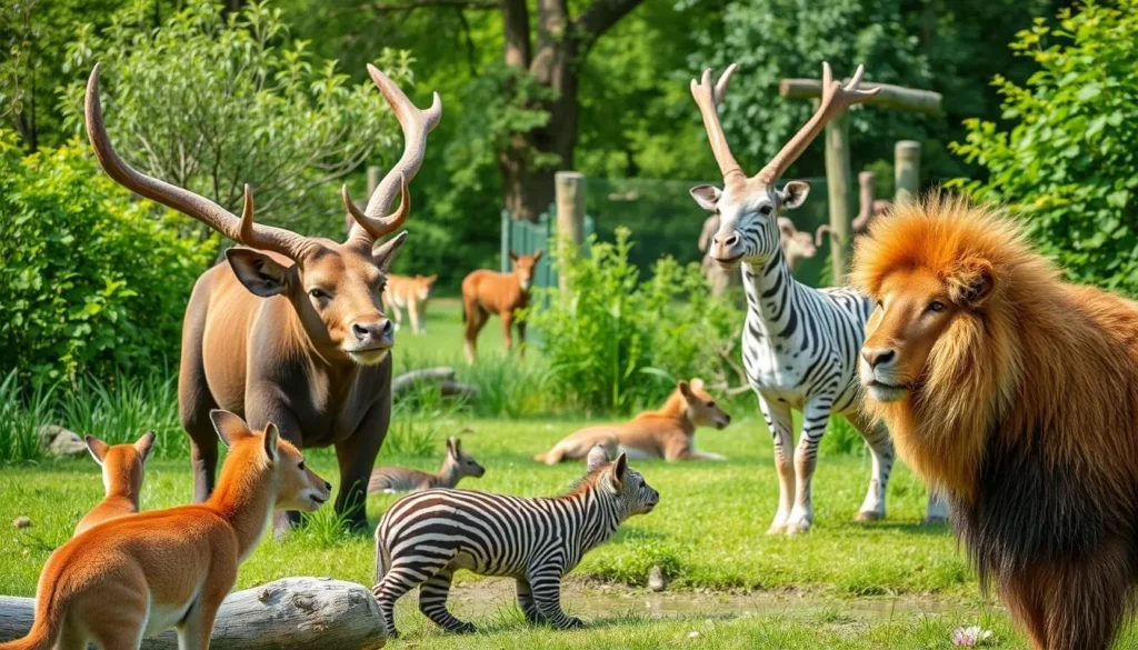 Image of various animals at Natur- und Tierpark Goldingen