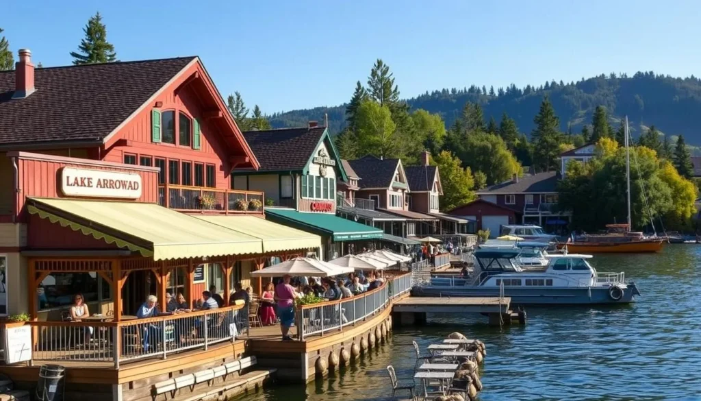 Image of waterfront restaurants in Lake Arrowhead