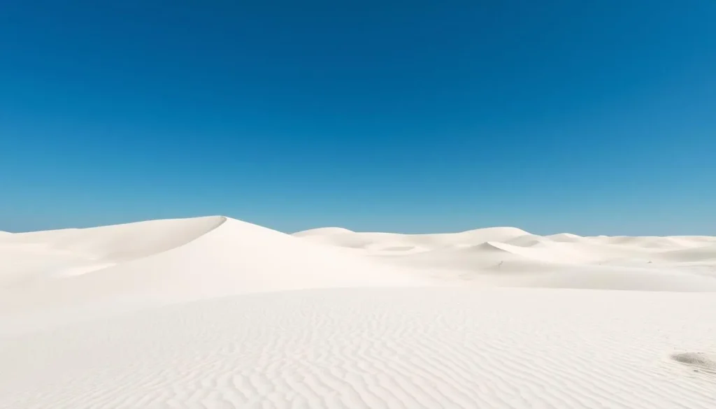 Image of white sand dunes