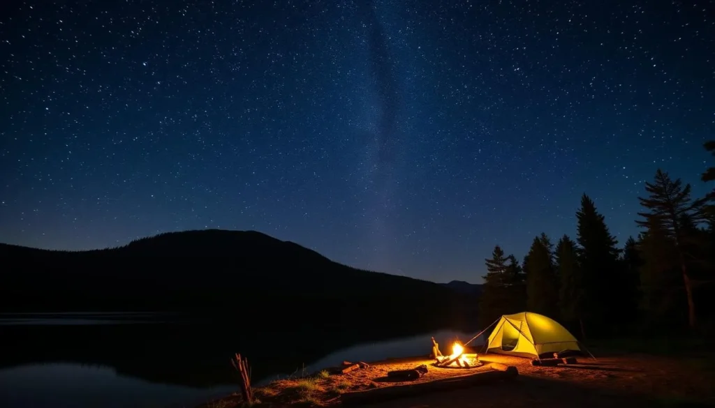 Imagine camping under the starry sky at Whiskeytown Lake
