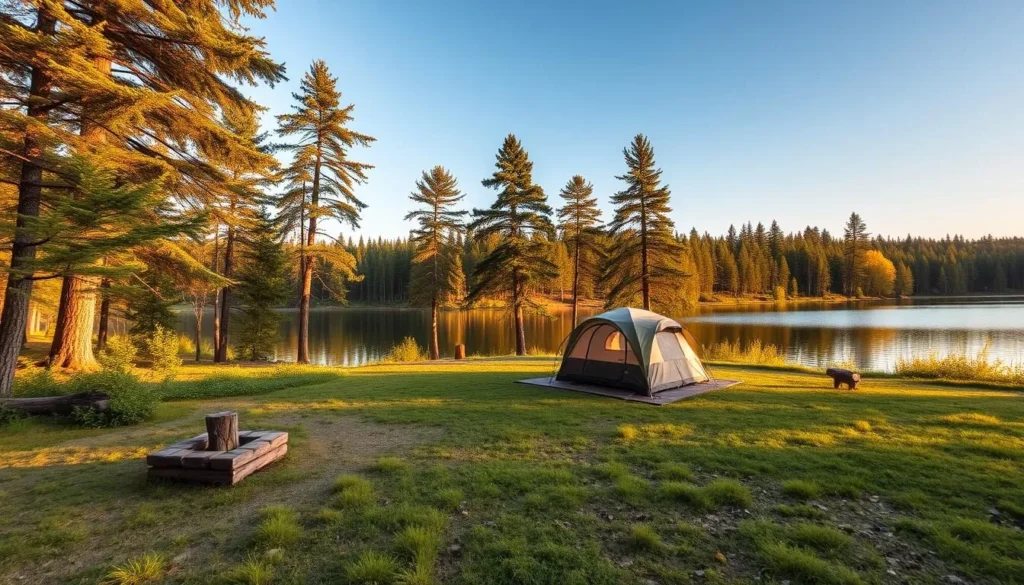 Imagine setting up your campsite at Goose Lake, surrounded by nature's serenity.