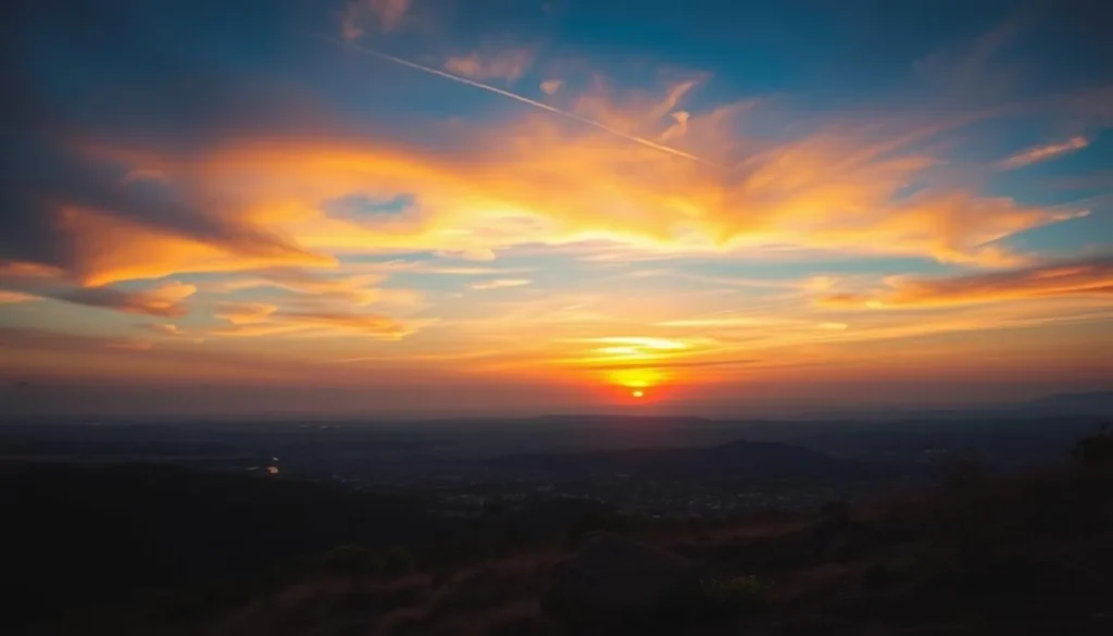 Imagine standing atop a hill overlooking Bunia, with the sun setting over the Democratic Republic of Congo.