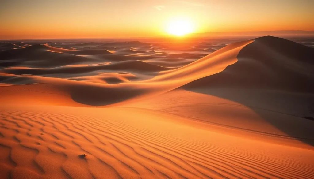 Imperial Sand Dunes (Glamis) in Imperial County California at sunset Imperial Sand Dunes (Glamis) in Imperial County California at sunset