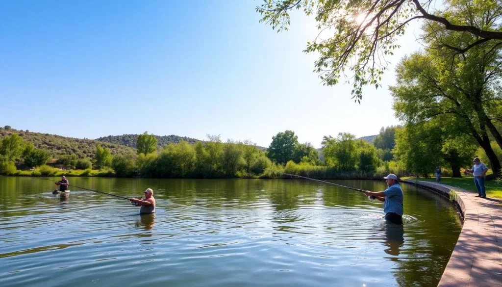 Indian Valley Reservoir fishing scene