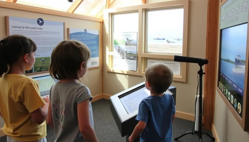 Interactive exhibit at the Connecticut Audubon Society Coastal Center Interactive exhibit at the Connecticut Audubon Society Coastal Center