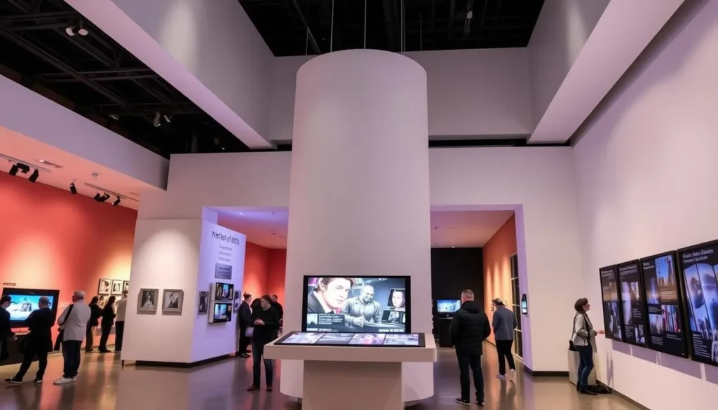 Interactive exhibit at the Museum of the Moving Image in Astoria, Queens Interactive exhibit at the Museum of the Moving Image in Astoria, Queens