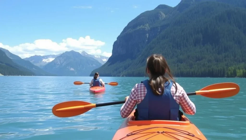 Kayak tour on Lake Brienz with stunning mountain views