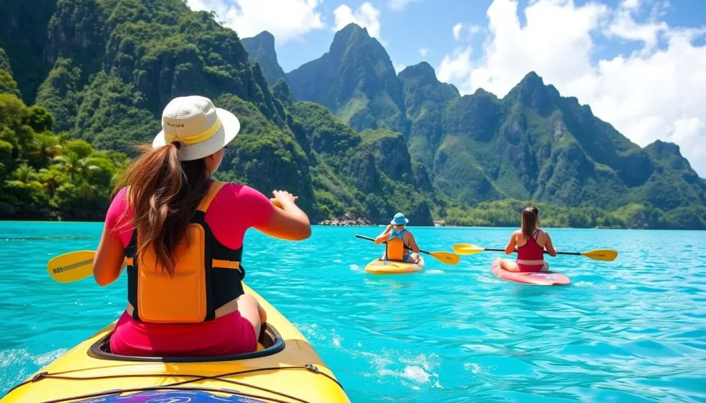 Kayaking and Paddleboarding in Tahiti's Lagoons