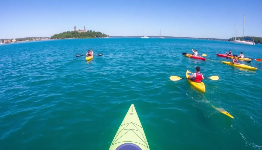 Kayaking near Charles Island in Milford Connecticut Kayaking near Charles Island in Milford Connecticut