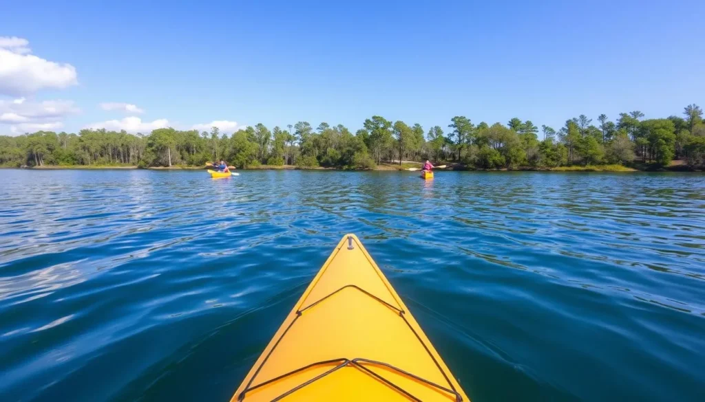 Kayaking on Lake Panasoffkee in Sumter County Florida Kayaking on Lake Panasoffkee in Sumter County Florida